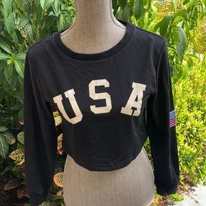 NWT USA Crop Top